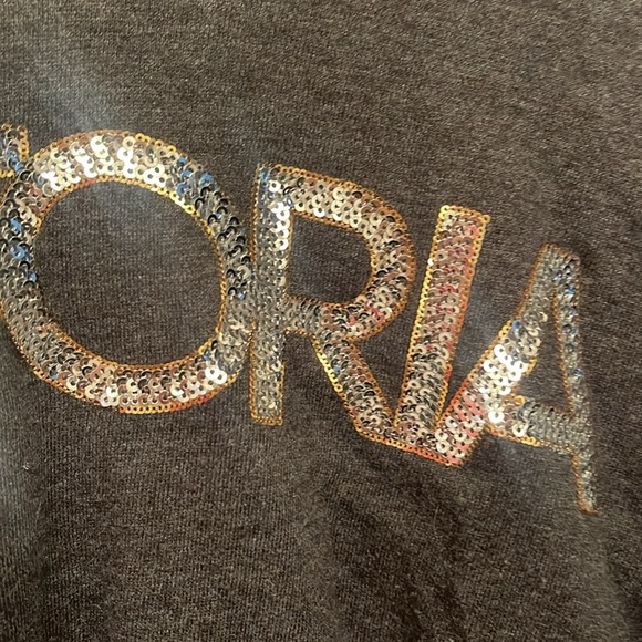 Victoria secret women’s size large crop hoodie with sequin lettering - Picture 4 of 7